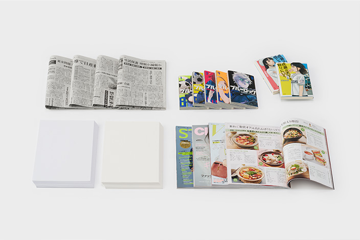 写真: 新聞用紙、印刷・出版用紙、情報用紙に関連する製品イメージ