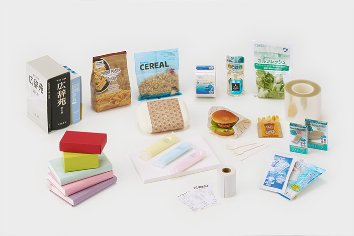 Photo: Product images of functional materials using special paper, thermal, adhesive, and film technologies
