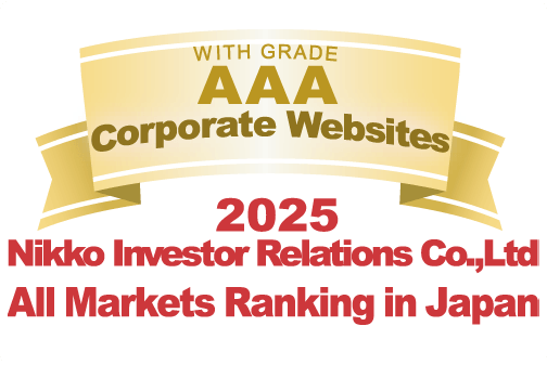 logp: AAACorporate Websites2025Nikko Investor Relations Co.,Ltd ALL Markets Ranking in Japan