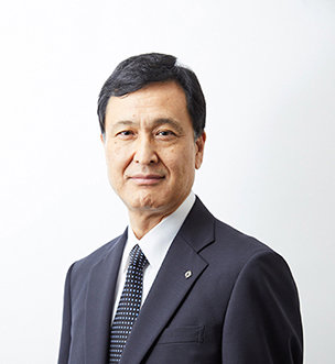 Image:Hiroyuki Isono Representative Director of the Board President and Group CEO Oji Holdings Corporation