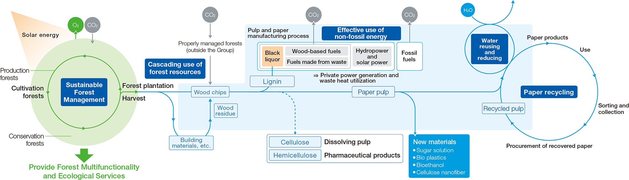 Conceptual Diagram of Recycling of Renewable Resources。新規ウィンドウで開きます