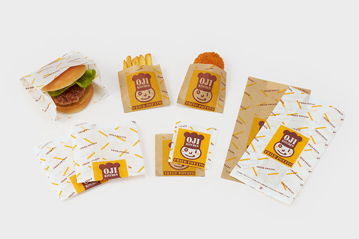 O-hajiki non-fluorine greaseproof paper